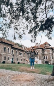 Cantacuzino Castle in Romania, the filming location of "Wednesday" 