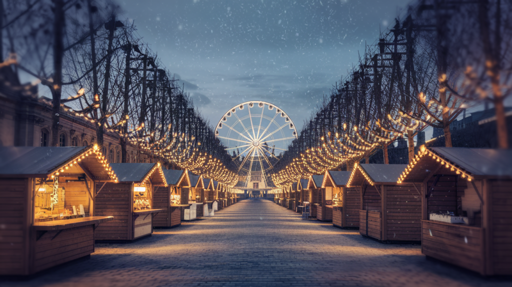 christmas market in paris