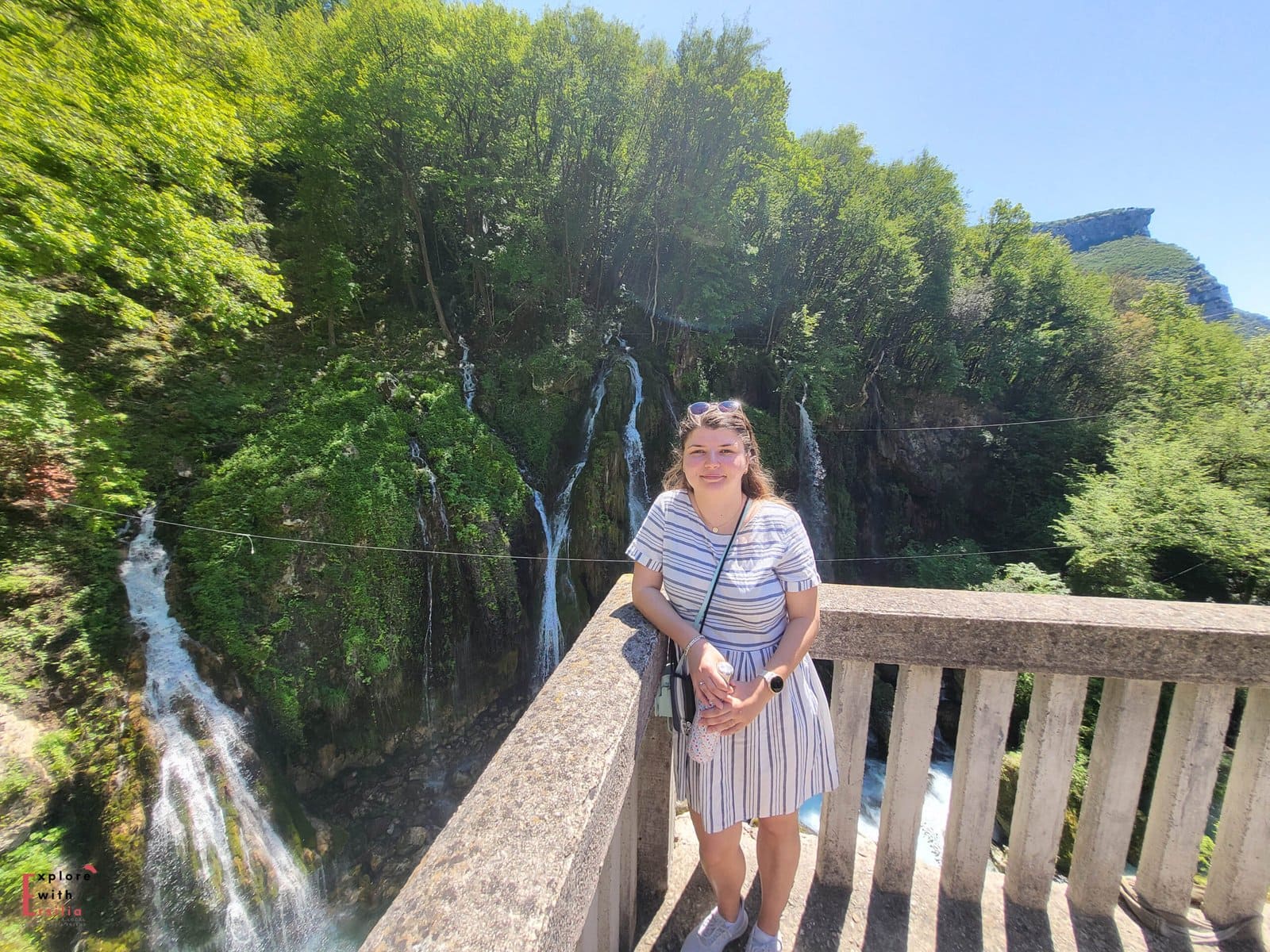 A photo of me during summer, on the balcony of these waterfalls.